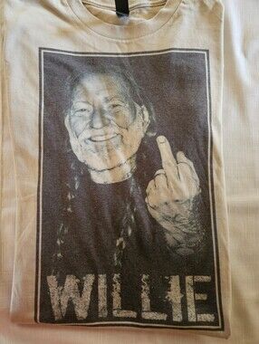 Gildan Cream Graphic Tee Willie Nelson